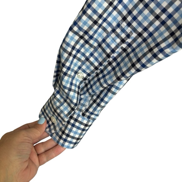 Duluth Trading Co Mens Large Wrinkle Fighter Shirt 100% Cotton Plaid Button Down - Picture 4 of 6